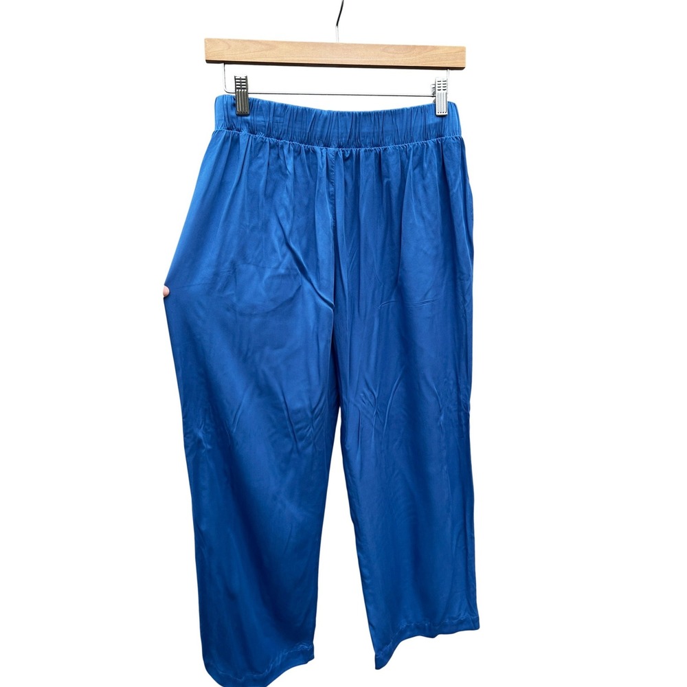 Cloth & Stone Womens Blue Ecovero Viscose Wide Leg‎ Pants Size S Easter Party - Picture 3 of 10